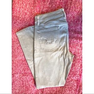 AEO High-Rise Jegging Light Grey Size 8